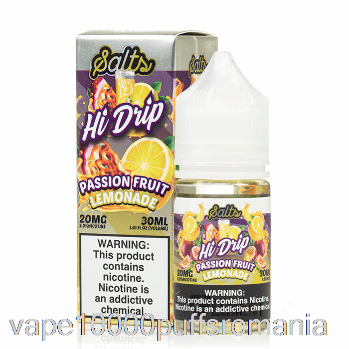 Vape Romania Limonada Cu Fructul Pasiunii - Saruri Hi-drip - 30ml 20mg